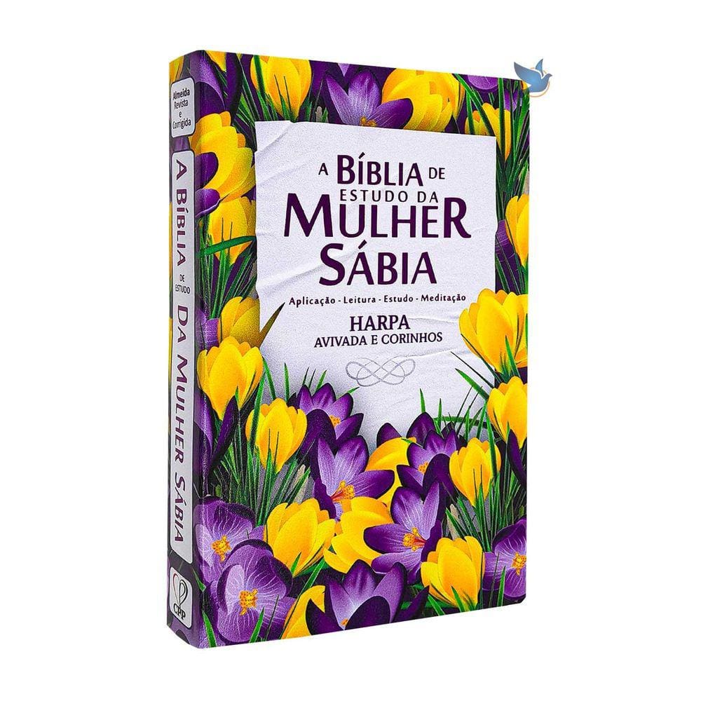 Box Bíblia Estudo Da Mulher Sábia Capa Jardim Tulipas E