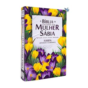 Box Bíblia Estudo Da Mulher Sábia Capa Jardim Tulipas E