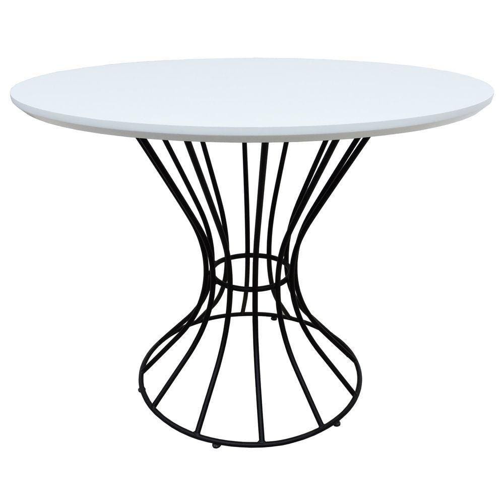 Mesa De Jantar Fendi 120 Preto-branco