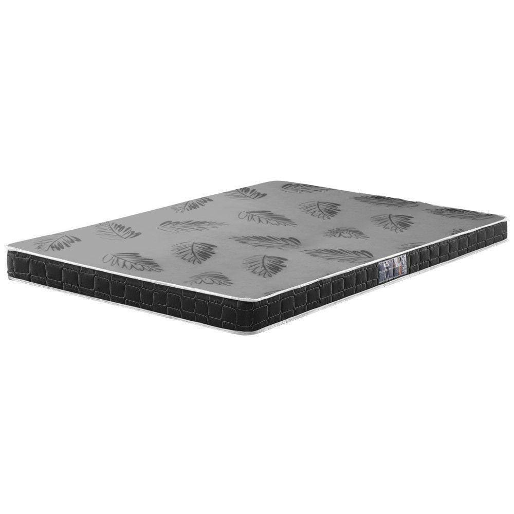 Colchão Viúvo Espuma D20 Querubin 128x188x12 Dupla Face Liso Preto