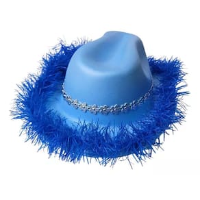 Chapéu Infantil Azul E Adulto Country Boiadera Ana Castela