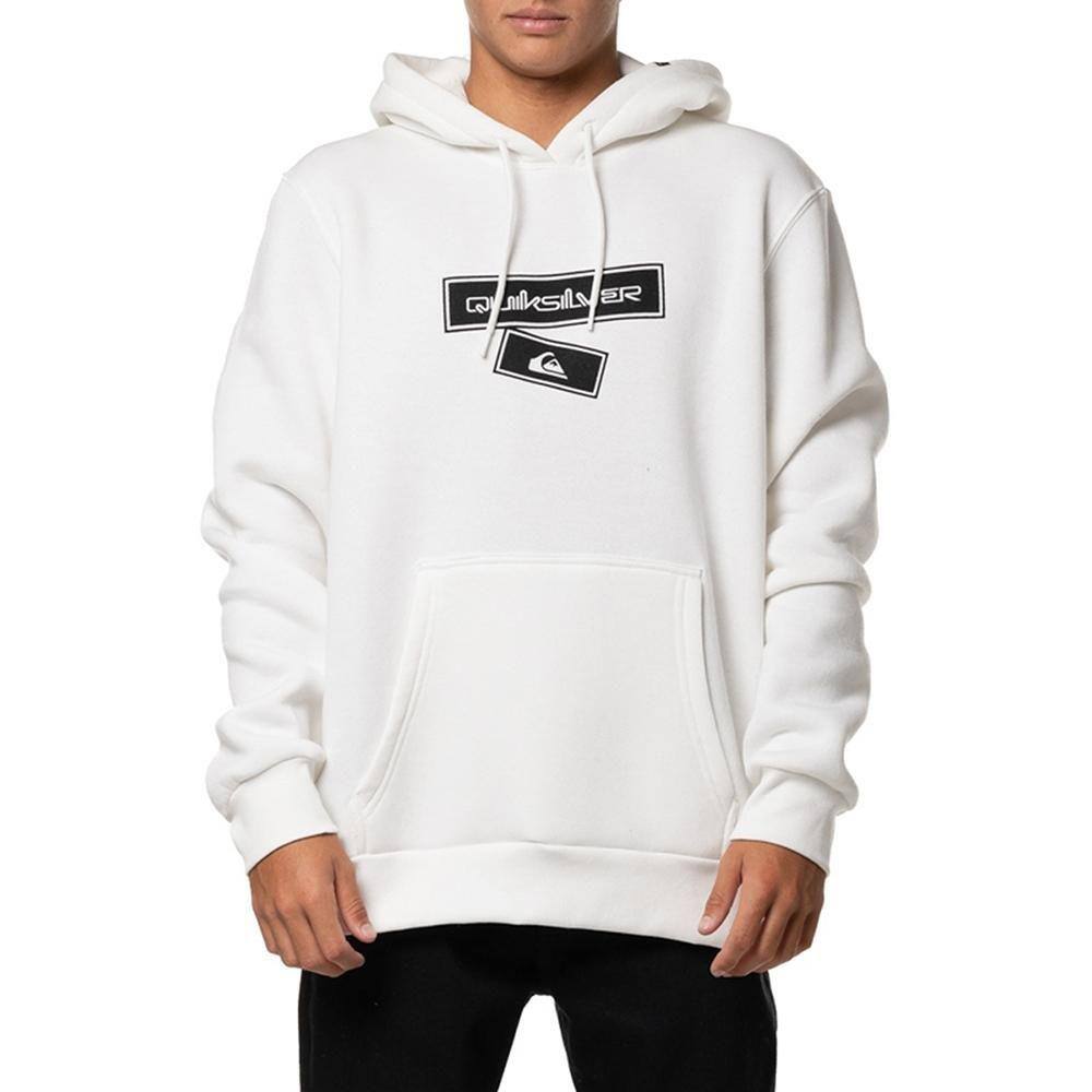 Moletom Quiksilver Canguru Quik Box 305G WT24 Branco