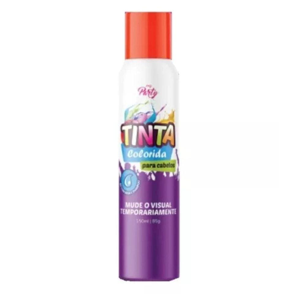 Tinta Colorida Para Cabelos 150Ml 85G My Party Variação Vermelho Neon