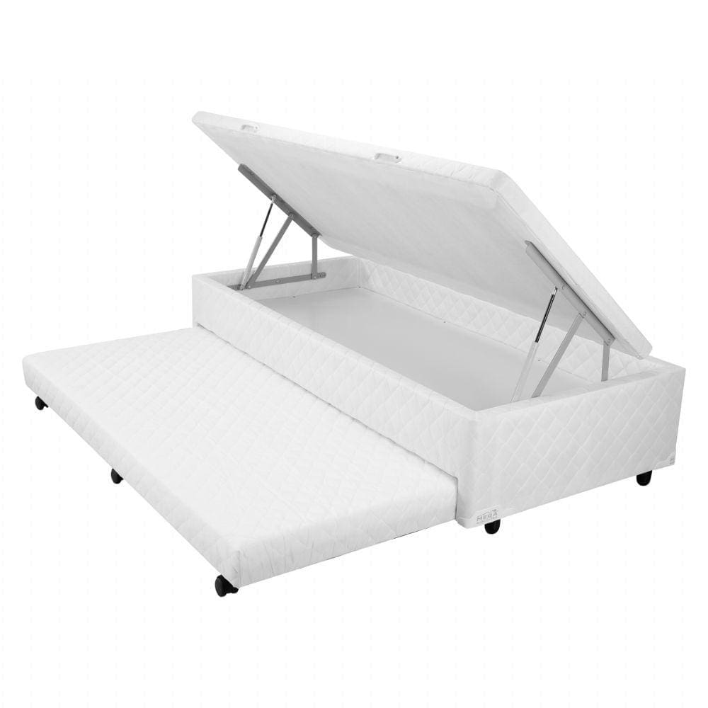Bicama Box Baú Solteiro Mega Branco 3 em 1 - 088x188