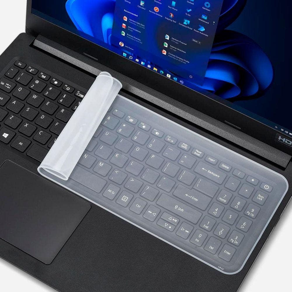 Película Protetora para Teclado de Notebook Laptop Macbook Ultrabook Netbook 15" 16" 17" Capa em Silicone