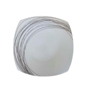 Prato Quadrado Porcelana Italiana Mesa Posta 26X26Cm Bugatti
