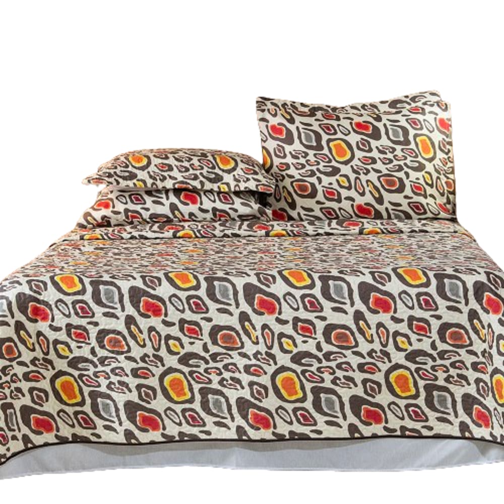 Cobre Leito Basic Casal Queen Estampado 3 pçs Max Onça
