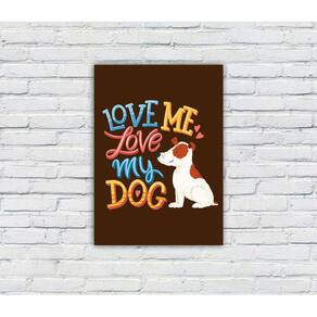 Quadro Decorativo MDF s/ Moldura Pets 02