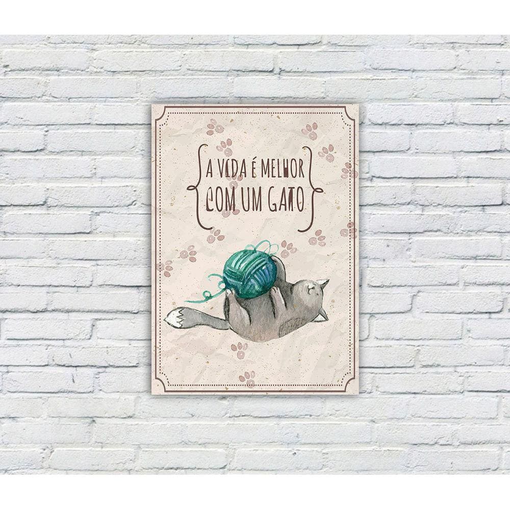 Quadro Decorativo MDF s/ Moldura Pets 08