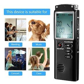 Gravador de Áudio Digital Portátil com Bom Som e Microfone de Redução de Ruídos