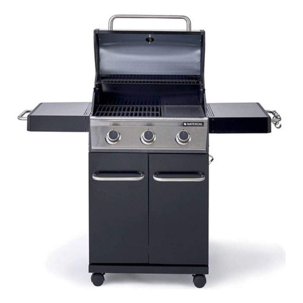 Churrasqueira Americana A Gás Black Inox - 3 Queimadores