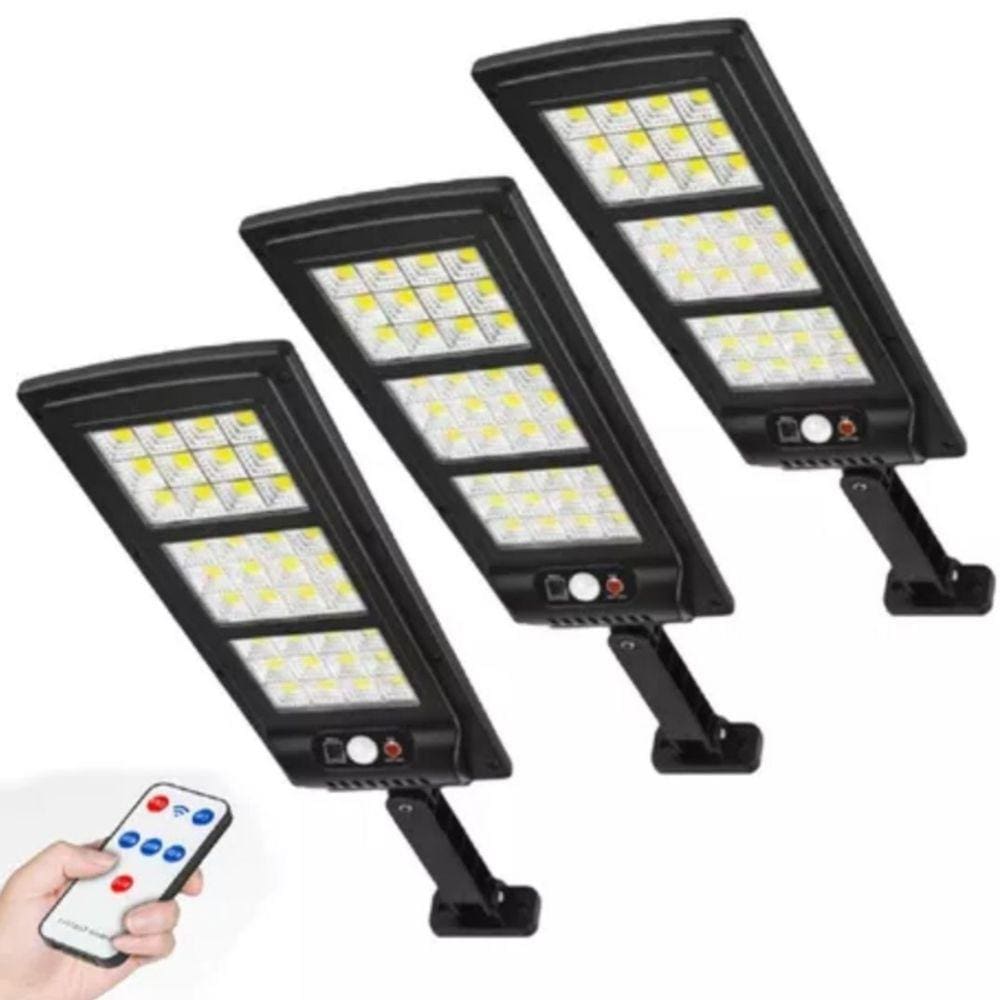 Luz refletora solar, refletor solar LED, pacote X3