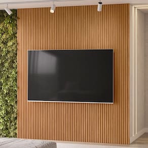 Painel para TV Até 85 Polegadas Ripado 100% Mdf Nature Fosco - Linea Brasil