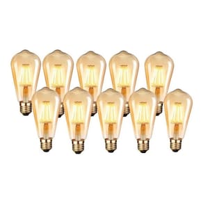 Pacote de lâmpadas LED x10 Retro Vintage Warm Light 4W E27