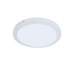 Plafon Painel Led Sobrepor Redondo 18W 20cm Bivolt 3000k Luz Quente