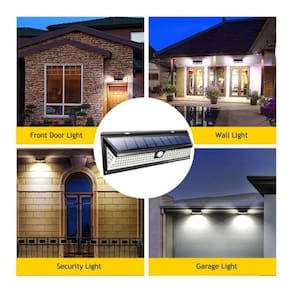 Refletor solar 120LED com sensor de escurecimento externo para parede