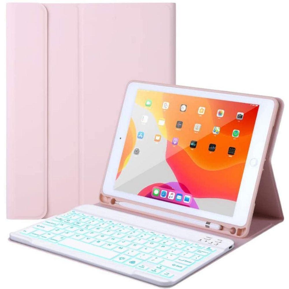 Capa para  Pad 5/Pad 5 Pro com teclado rosa