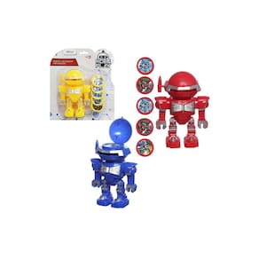 Brinquedo Infantil Transformers Vira Robô Colorido Lançador