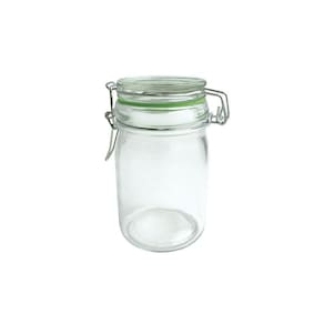 Conjunto De Seis Potes Hermeticos Vidro Com Trava - 250 Ml