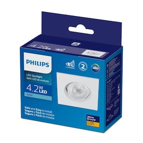 Philips Spot Integrado Led EMB quadrado 4,2W AM 3000K BV