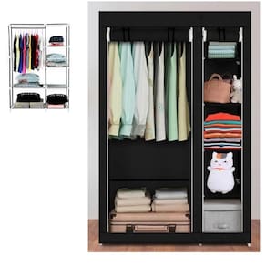 Guarda Roupa Duplo Portatil Cabideiro Arara Roupas 5