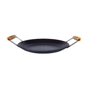 Chapa Disco Arado Aço Carbono Bifeteira Alça Madeira 27cm