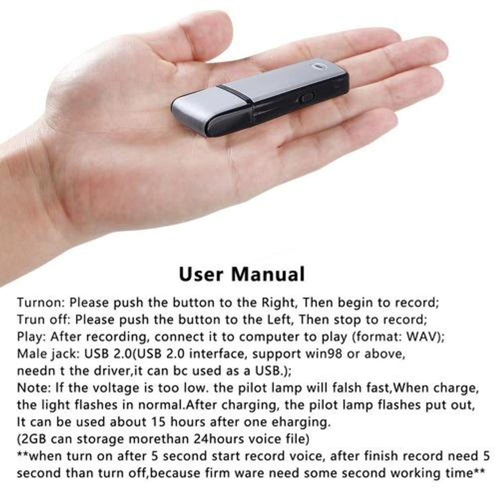 GB Mini USB Recorder Gravador de Voz Digital