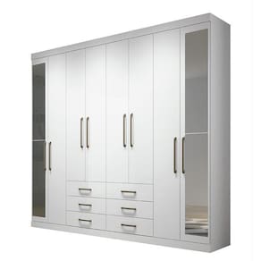 Guarda Roupa Casal Havana Master 8.6 8 Portas 6 Gavetas com Espelho - Santos Andirá