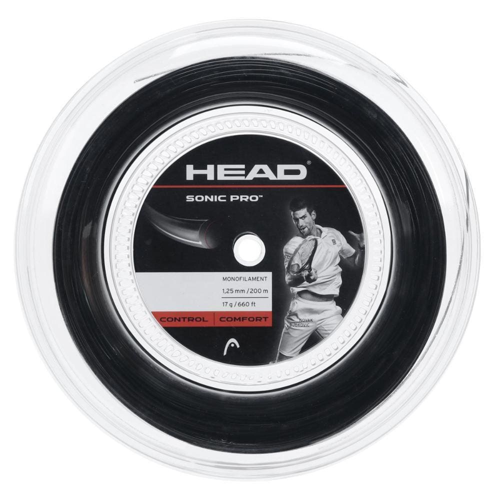 Corda Head Sonic Pro 17L 1.25mm Preta Rolo com 200 metros 