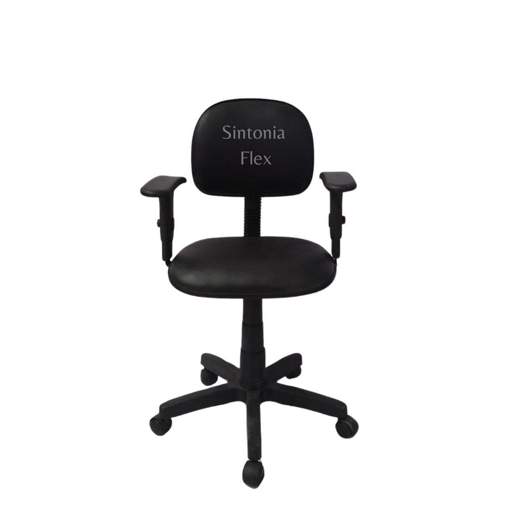 Cadeira Secretaria Regulagem Altura A Gás E Braço Regulagem