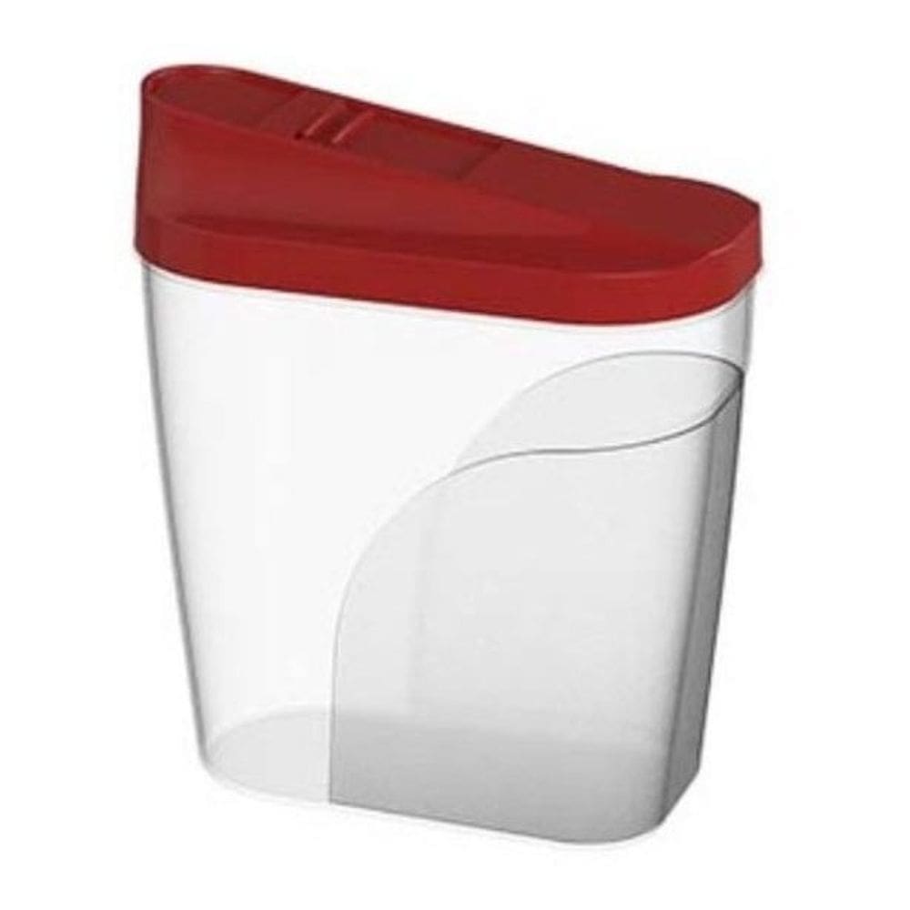 Farinheira E Açucareiro Multiuso Com Medidas Vermelho
