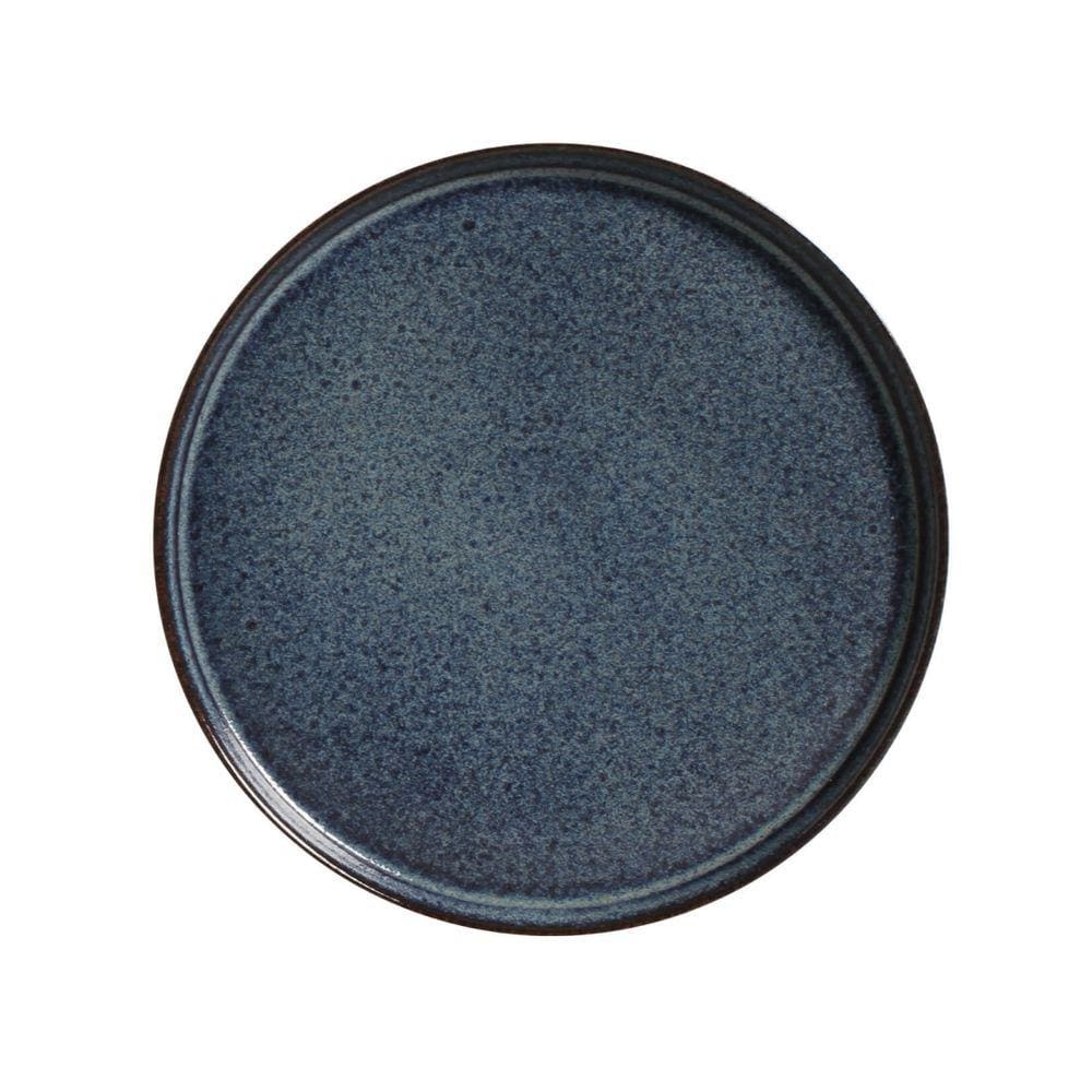 6 Pratos de Sobremesa Stoneware Neo Titanium Porto Brasil