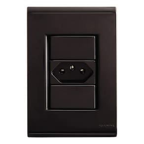 Tomada Liz Tramontina 2P+T 20A Com Placa 4X2 Grafite
