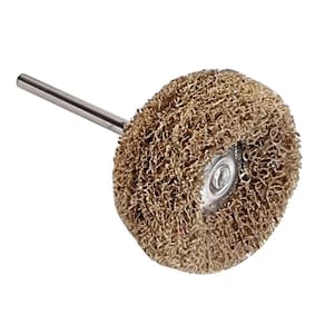 Escova Polir 25Mm Nylon Grão 120 Haste 2.35Mm Micro Retífica