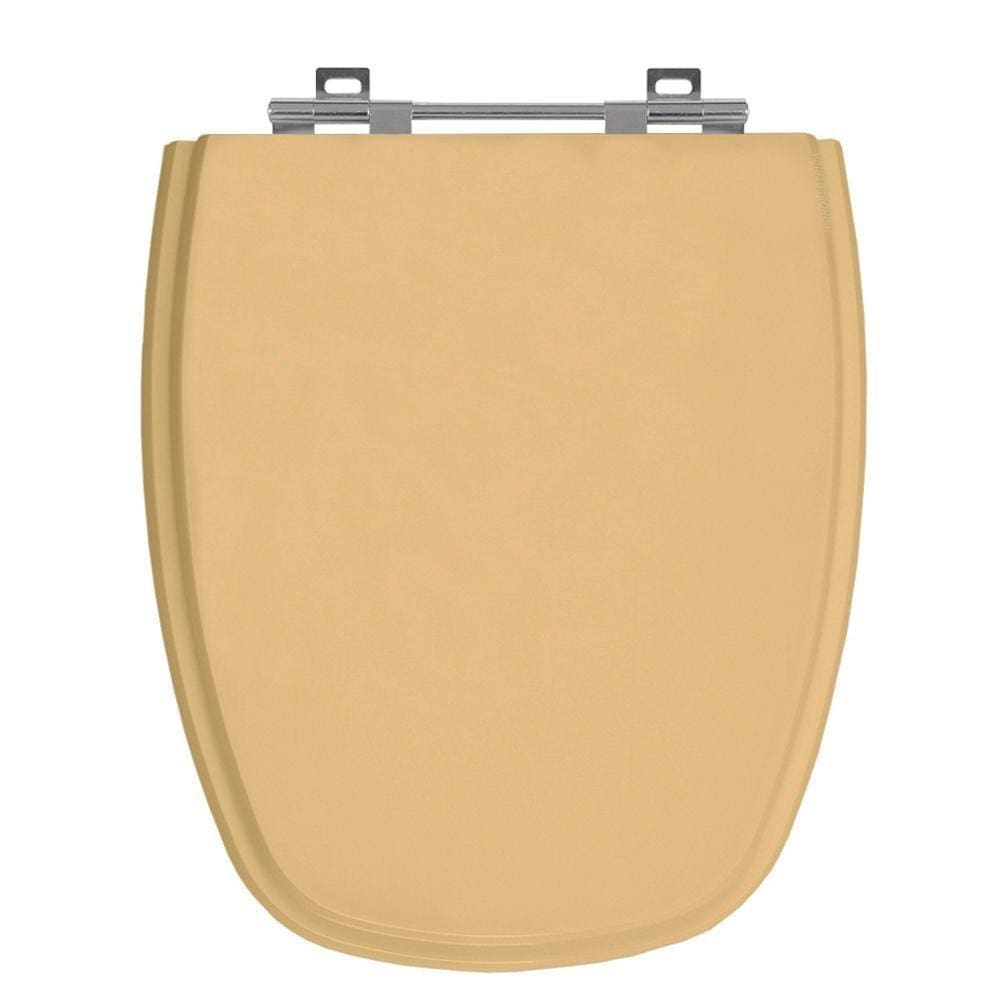 Assento Laqueado Monte Carlo Rosa Floral Tampa Vaso Deca Mdf