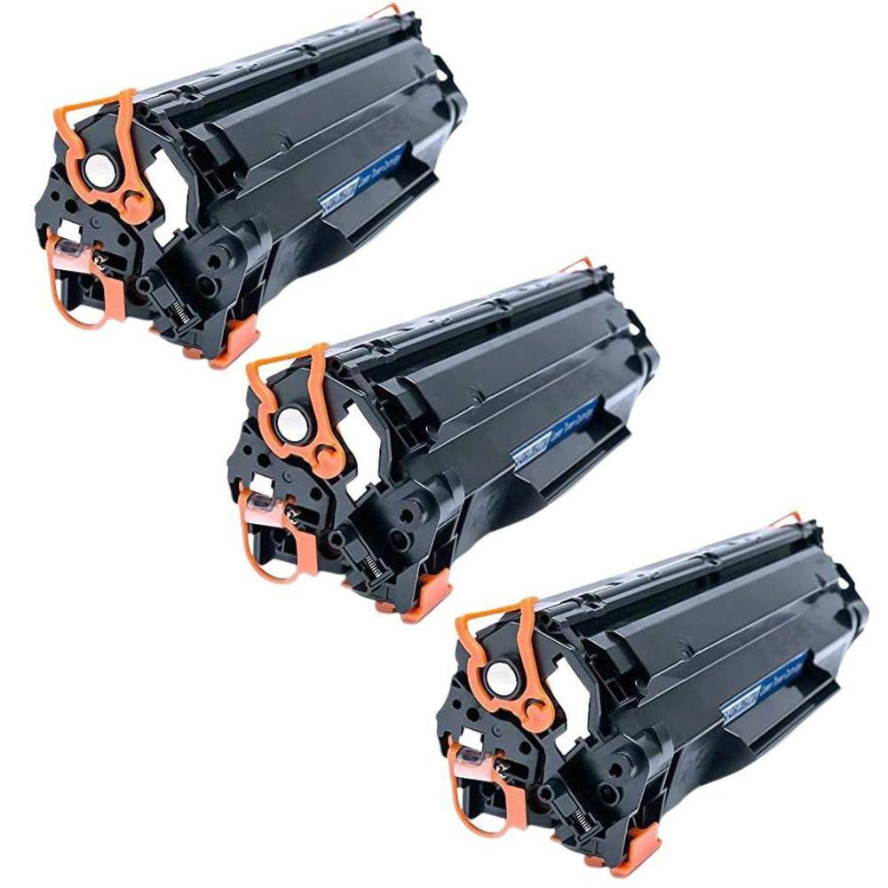KIT 3x Toner Compatível HP 283a Cf283a M125 M127 M127fn M201