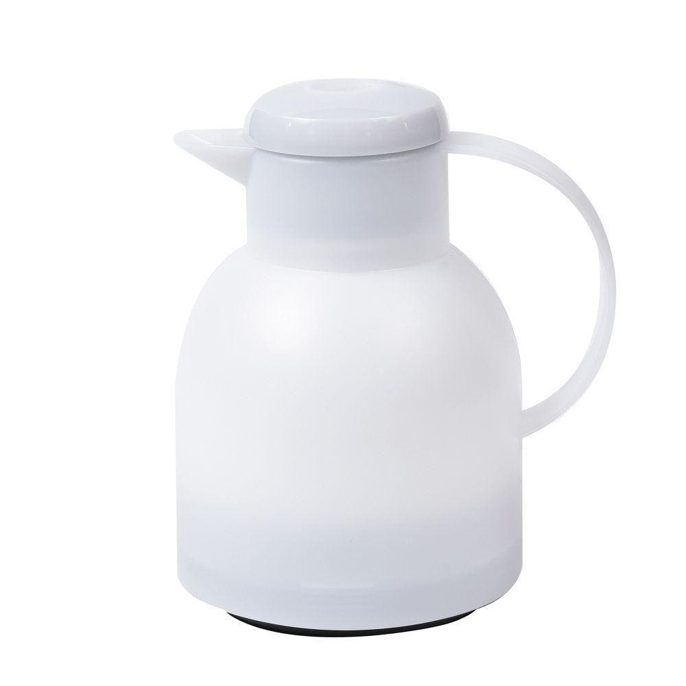 Garrafa Térmica De 1 Litro Quick Press Samba Emsa Branca