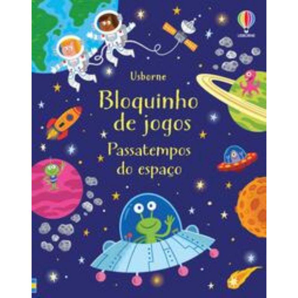 Passatempos do espaço: bloquinho de jogos