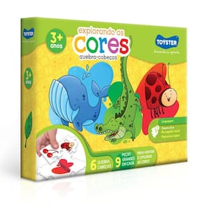 Quebra Cabeça Educativo Explorando As Cores 3162 Toyster