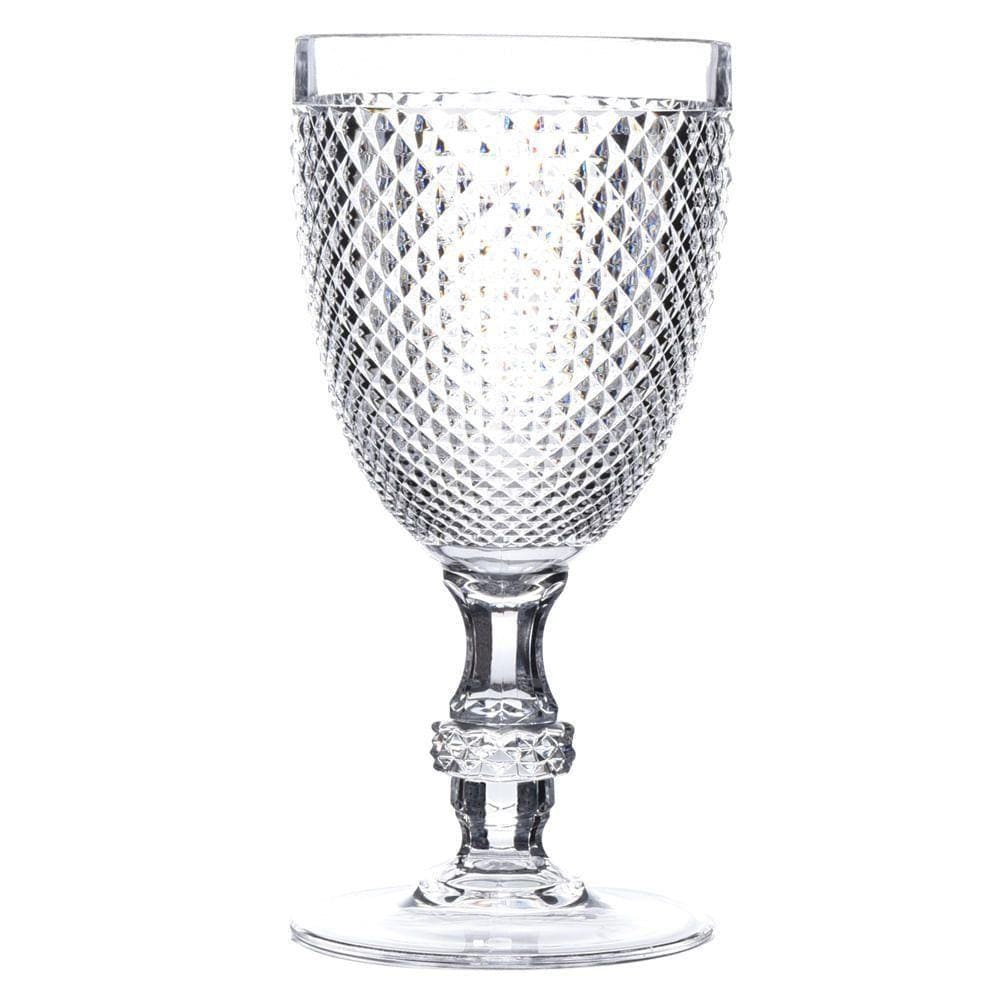 Taça Para Vinho Em Acrílico 400ml Diamond Kenya