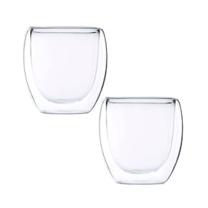 2 Copos Com Parede Dupla Blend Em Vidro 250ml Maxwell & Williams