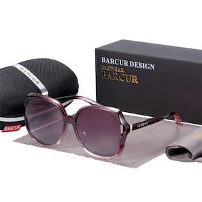 Óculos Feminino Grande Barcur Polarizado Purple ( Roxo )