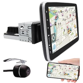 Multimídia Traseira 1 Din 9" Polegadas Tela Rotativa H-Tech HT-9290CA 2GB Ram 32GB + Câmera de Ré