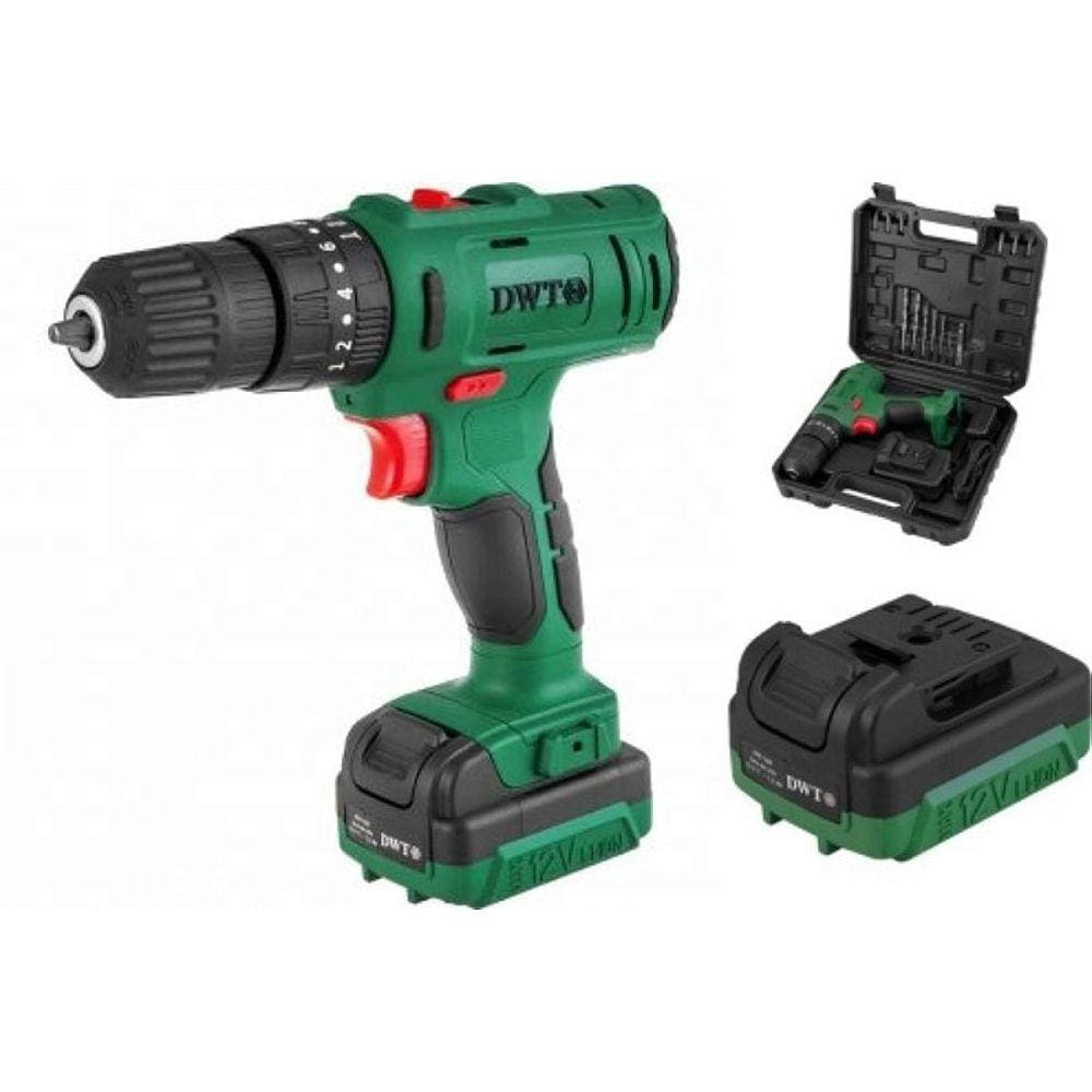 Parafusadeira furadeira a bateria PFD 120I DWT impacto +Aces
