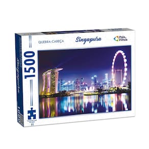 Quebra Cabeça Com 1500 Peças Singapura Puzzle Pais & Filhos