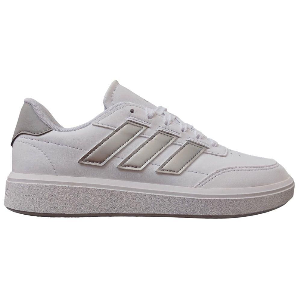 Tênis Adidas Courtblock Feminino - Branco/Prata