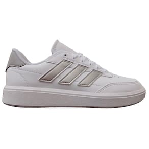 Tênis Adidas Courtblock Feminino - Branco/Prata