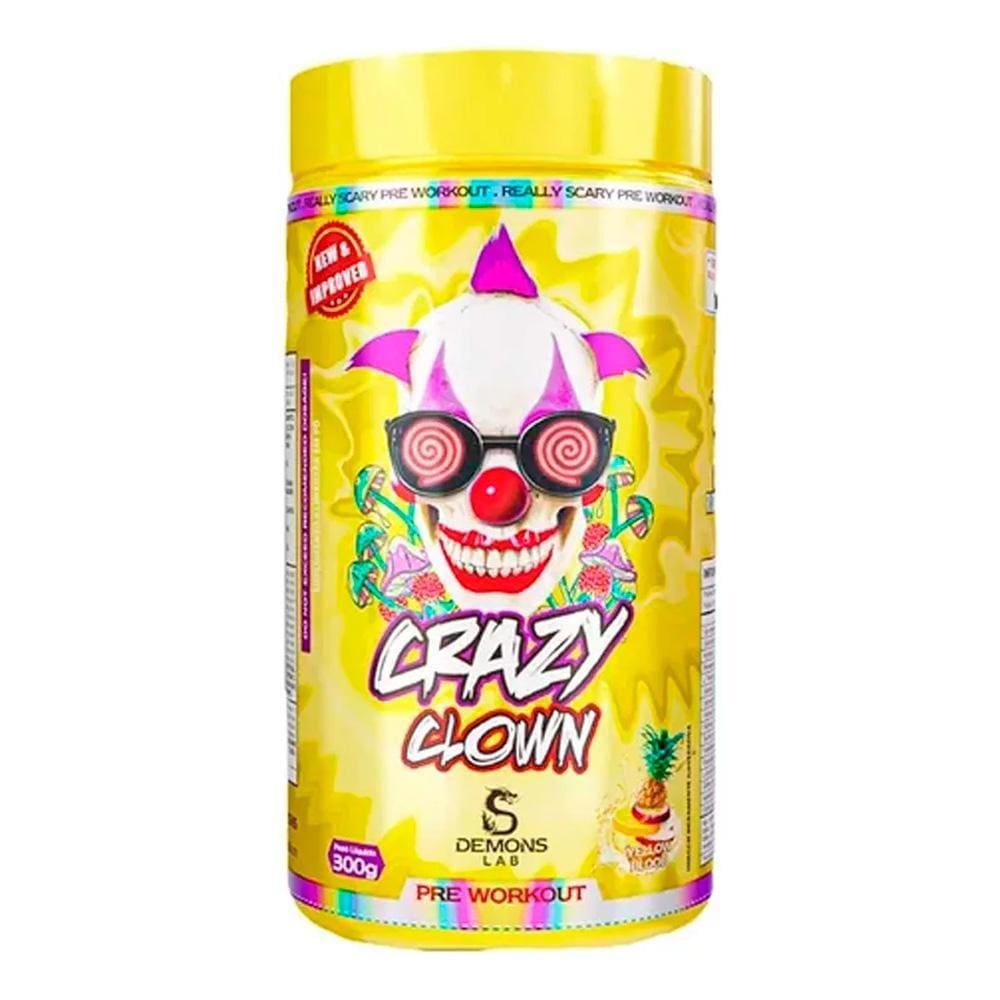 Pre Treino Clown Crazy Free Yellow 300G - Demons Lab