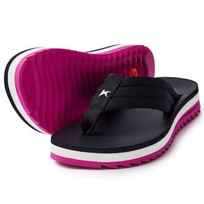 Chinelo Kenner Kyra Pro Comfy Feminino - Preto e Rosa