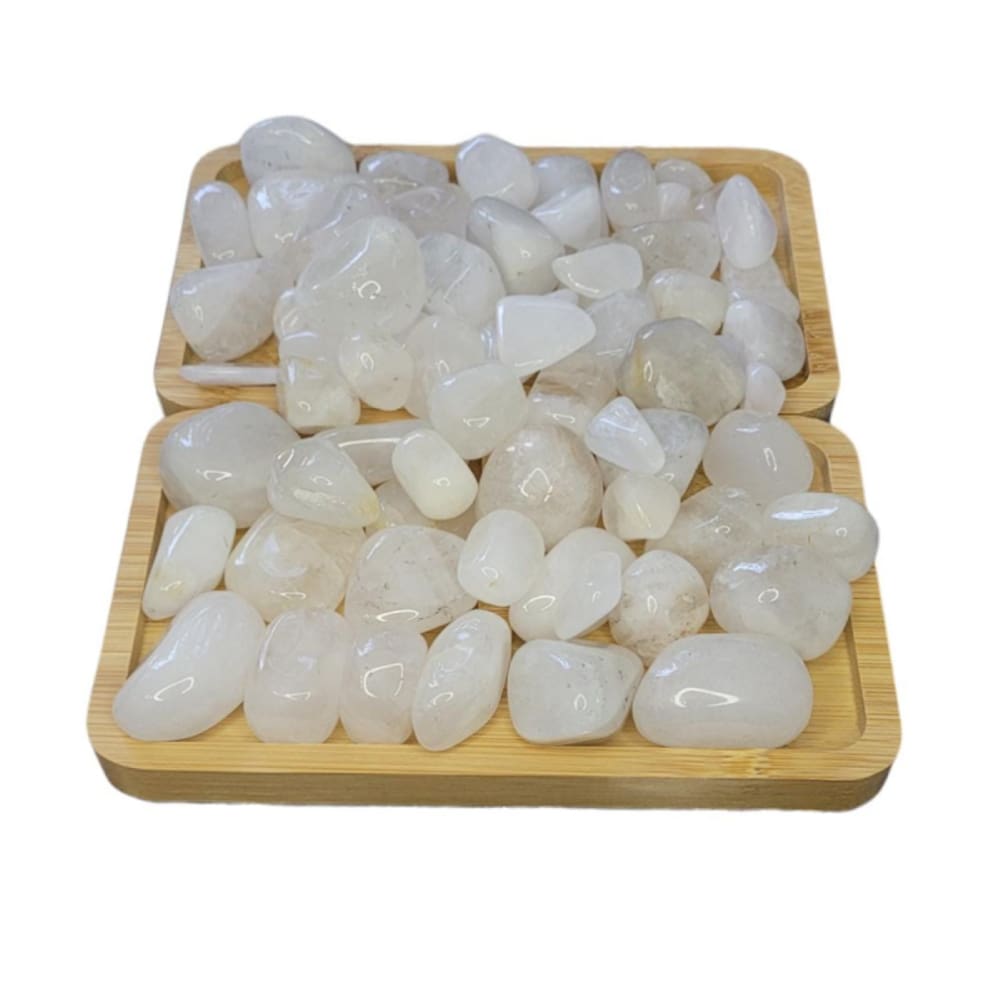 Quartzo Branco Pedra Rolada 1 Kg Semi Preciosa - Purificador